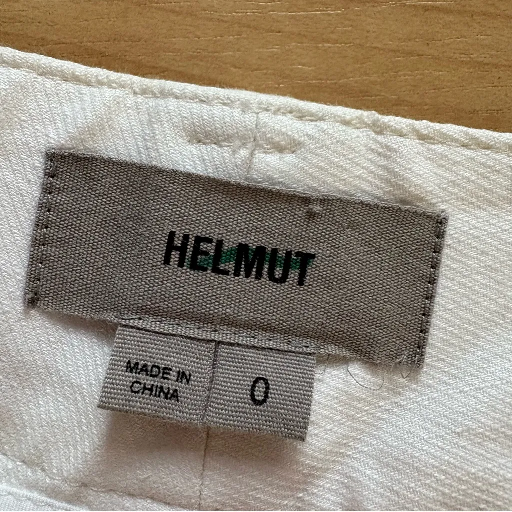 HELMUT LANG White Pants Ankle Zipper Size 0 - Image 2