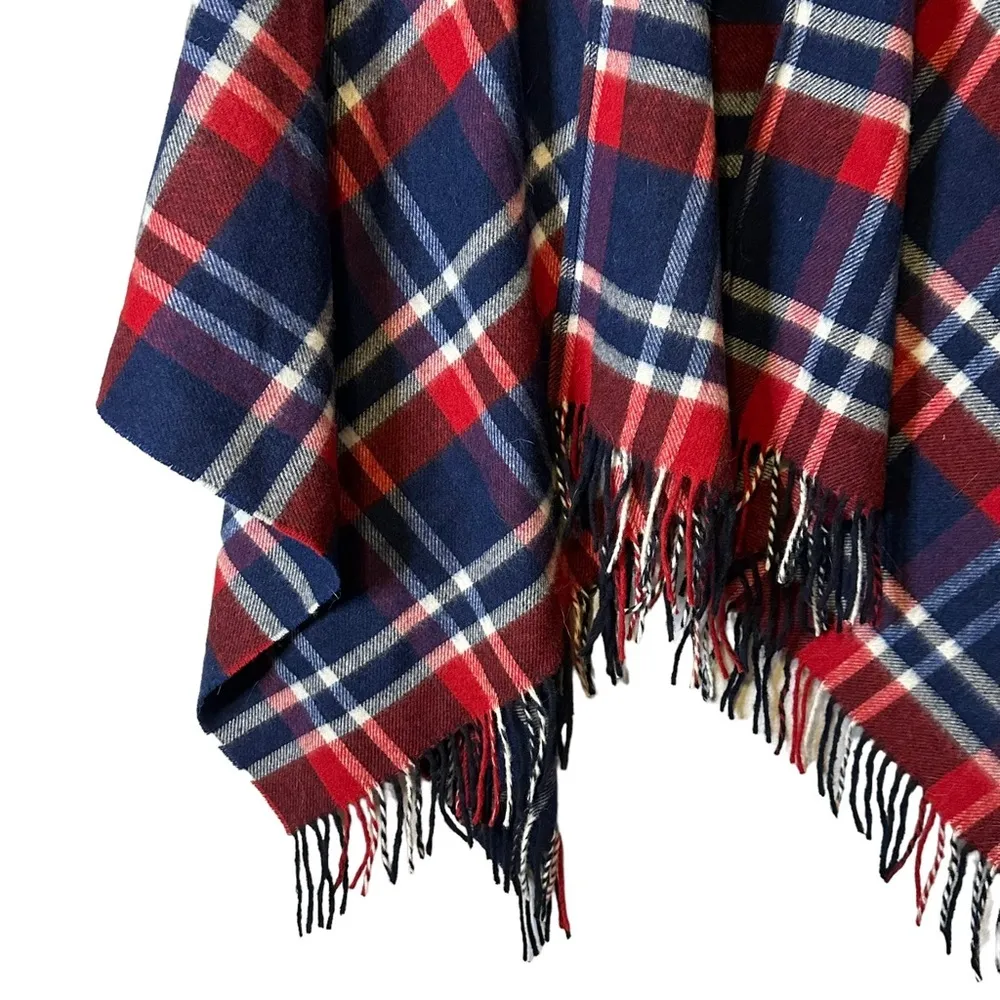 Brooks Brothers‎ Red Fleece 100% Wool Wrap Cape Cardigan Made in England - Image 3