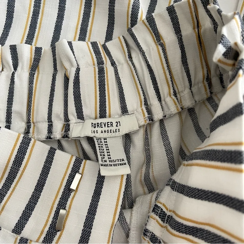 Forever 21  Striped Paperbag Pants - Image 4