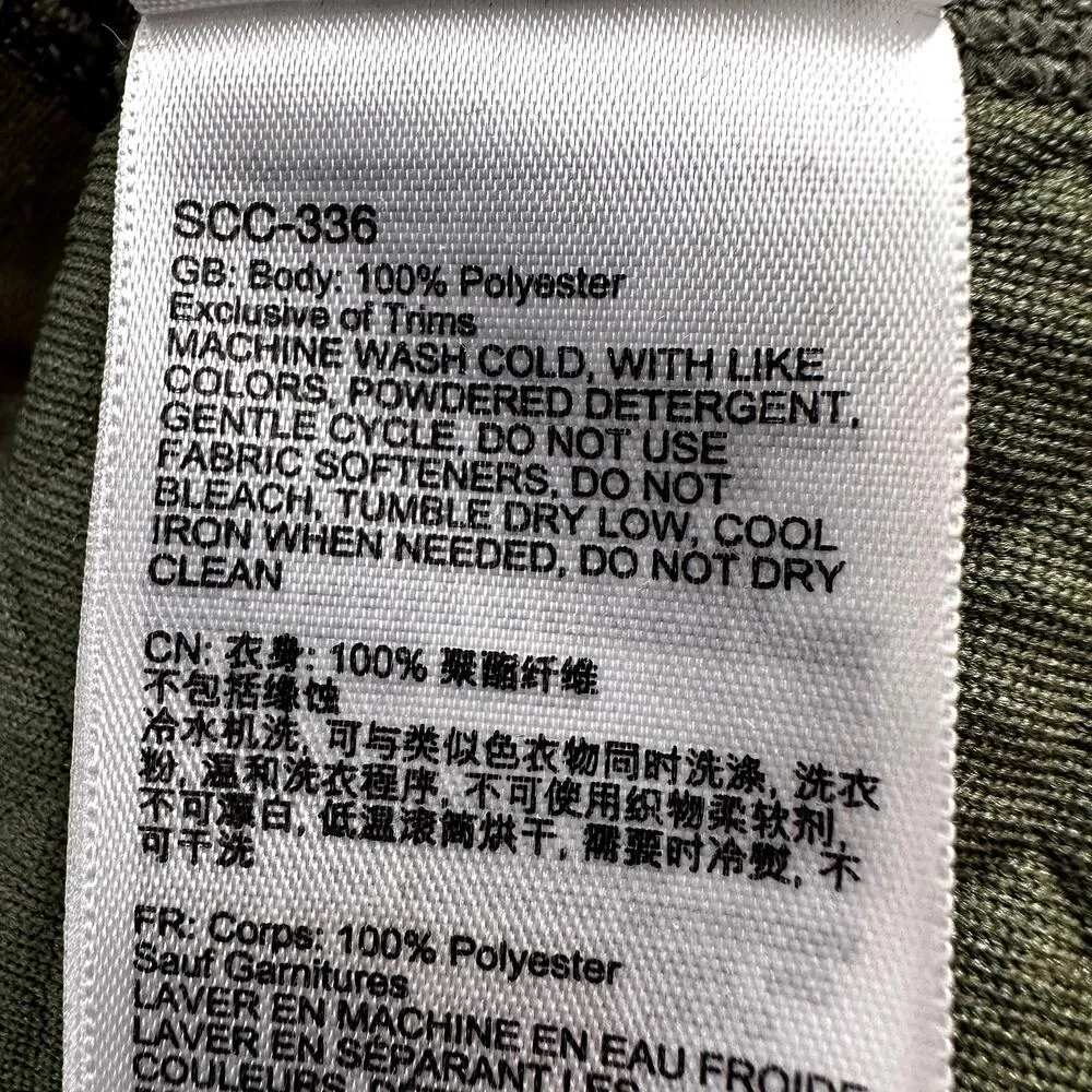 Marmot Annie Sweatshirt Quilted Cowl Neck Pockets Activewear Pullover Green S - Image 5