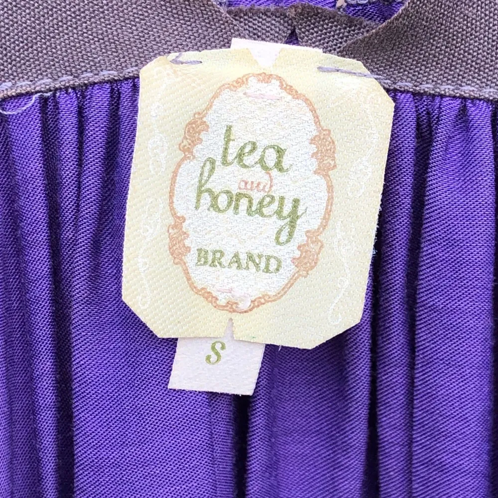 Purple silky rayon cotton maxi dress - Image 4