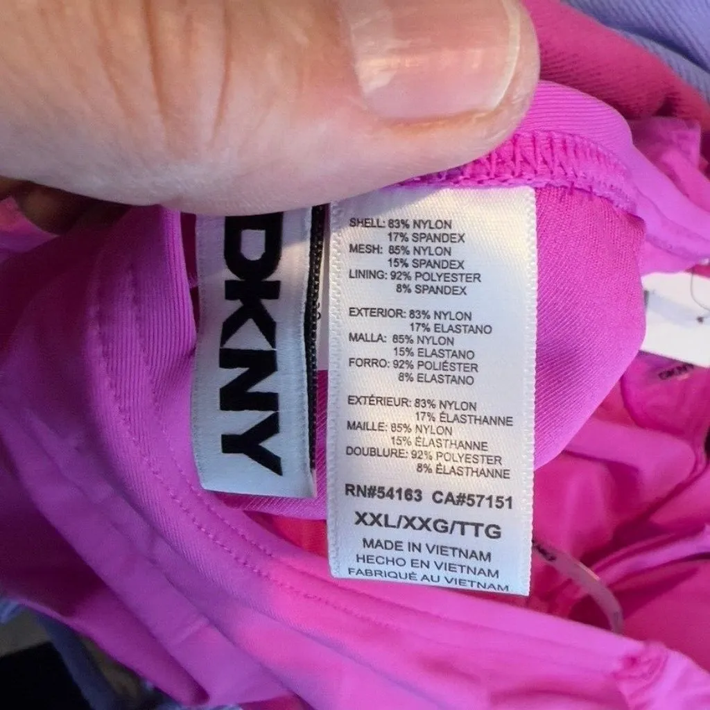 Dkny Women's Tie-Back Halter-Style One-Piece Swimsuit - Carnation Pink Size XXL - Image 8