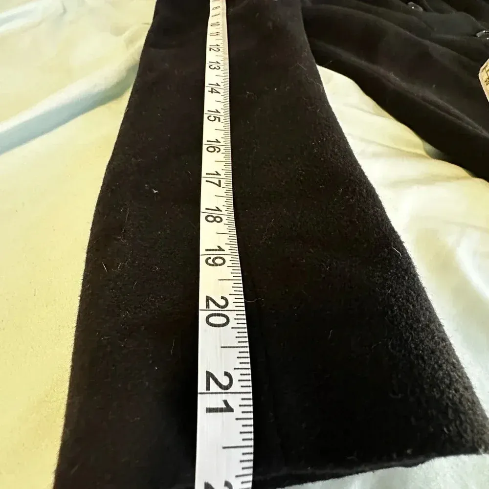 George Simonton Studio Designer Black Wool Peacoat. Sz: 10 Petite. Size 10P - Image 12