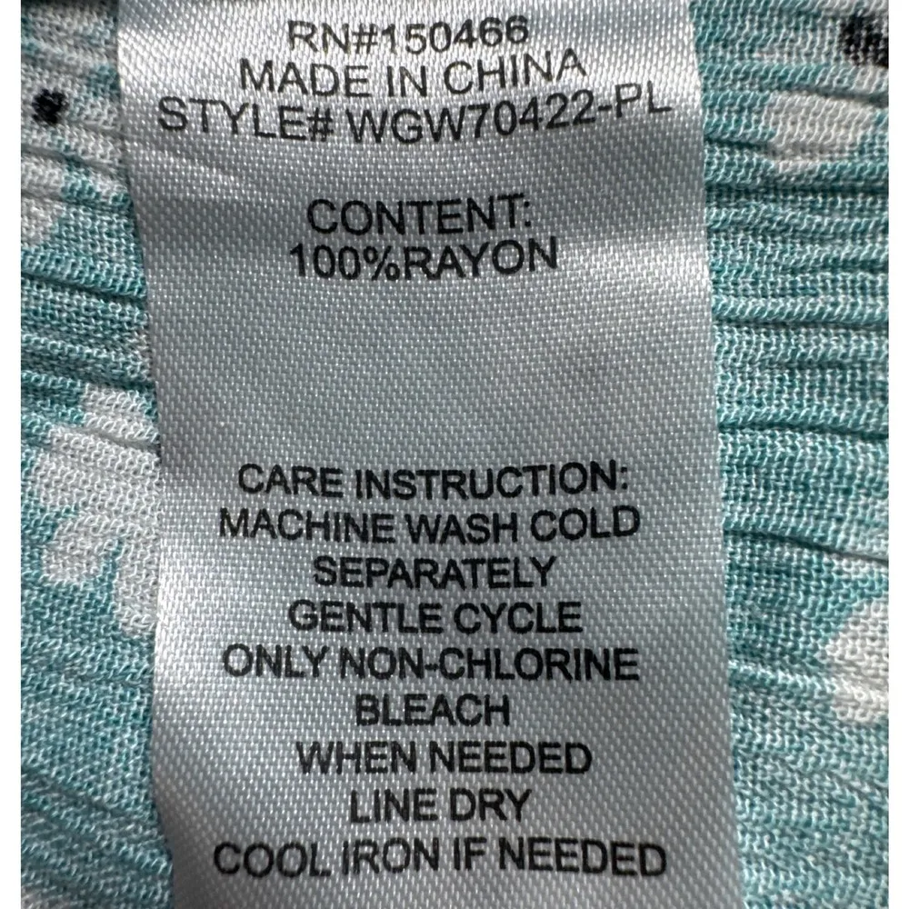 Market & Spruce Floral Dress V-Neck Short Sleeve Casual Dress 2X - Image 3