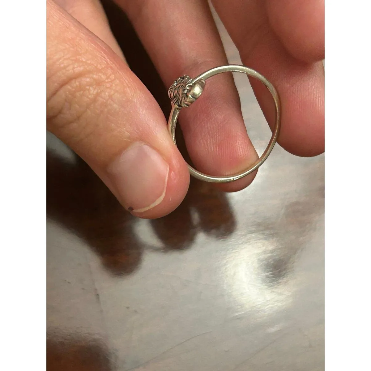 ring band sterling silver 925 beautiful unique lot a82 10.25 - Image 3