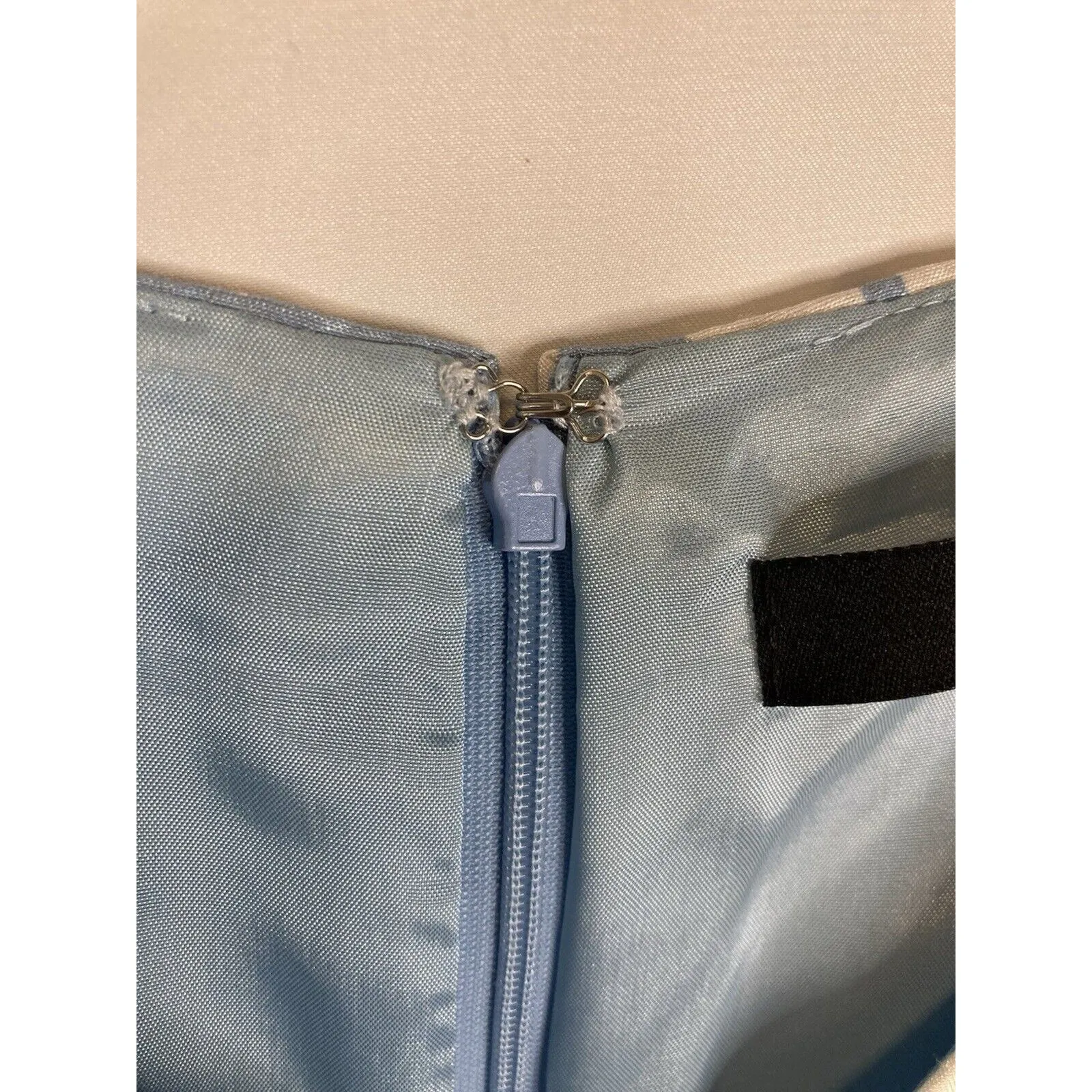 Easter Dress Size 10 Floral Sheath Blue White Midi Pockets Wedding Alex Marie - Image 8