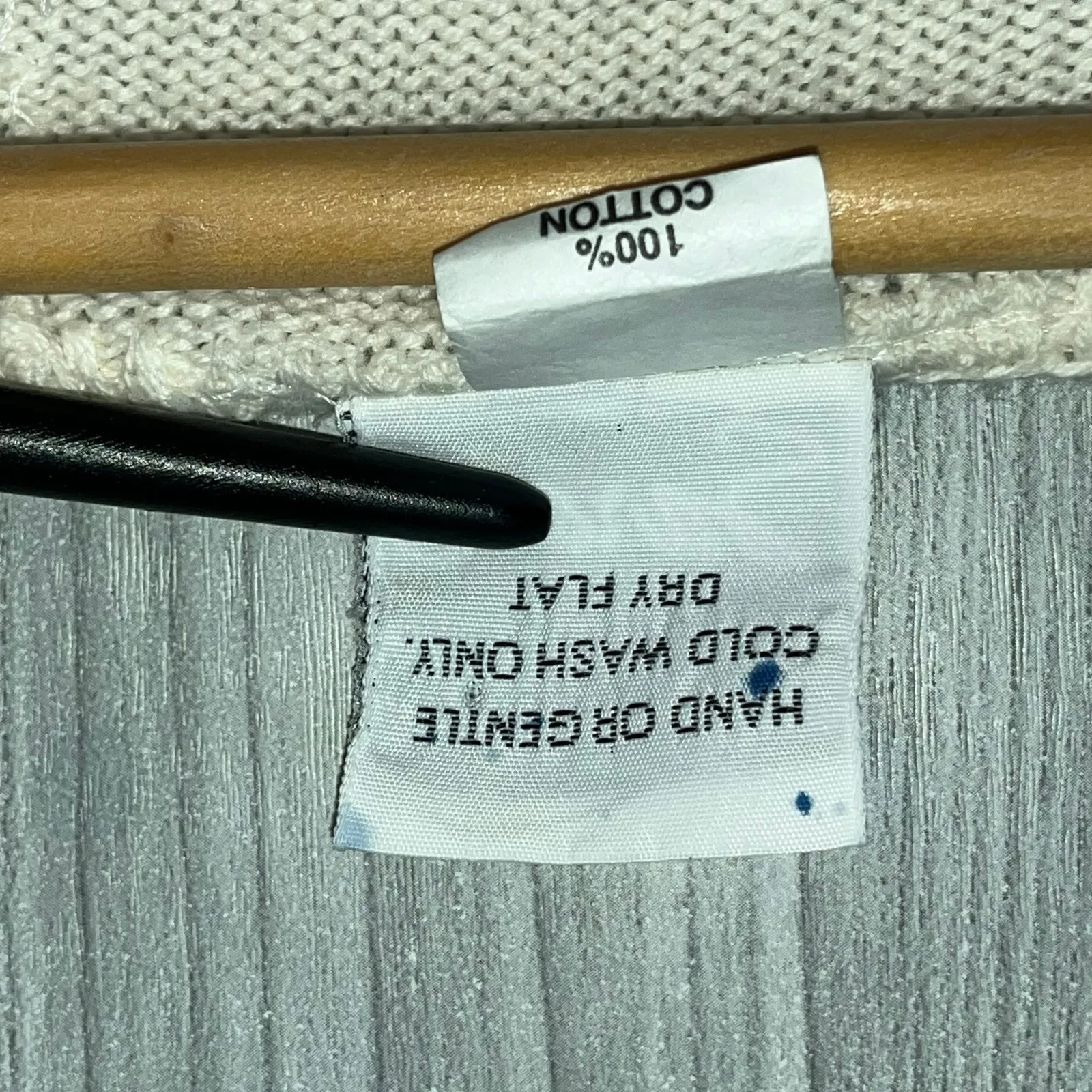 Sarah Hand Painted Originals Vintage‎ Off White Wearable Art Sweater L/XL - Image 8