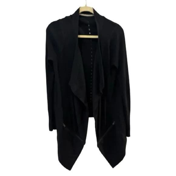 Lululemon Resolution Wrap Black 10/12 Cashmere EUC - Image 7