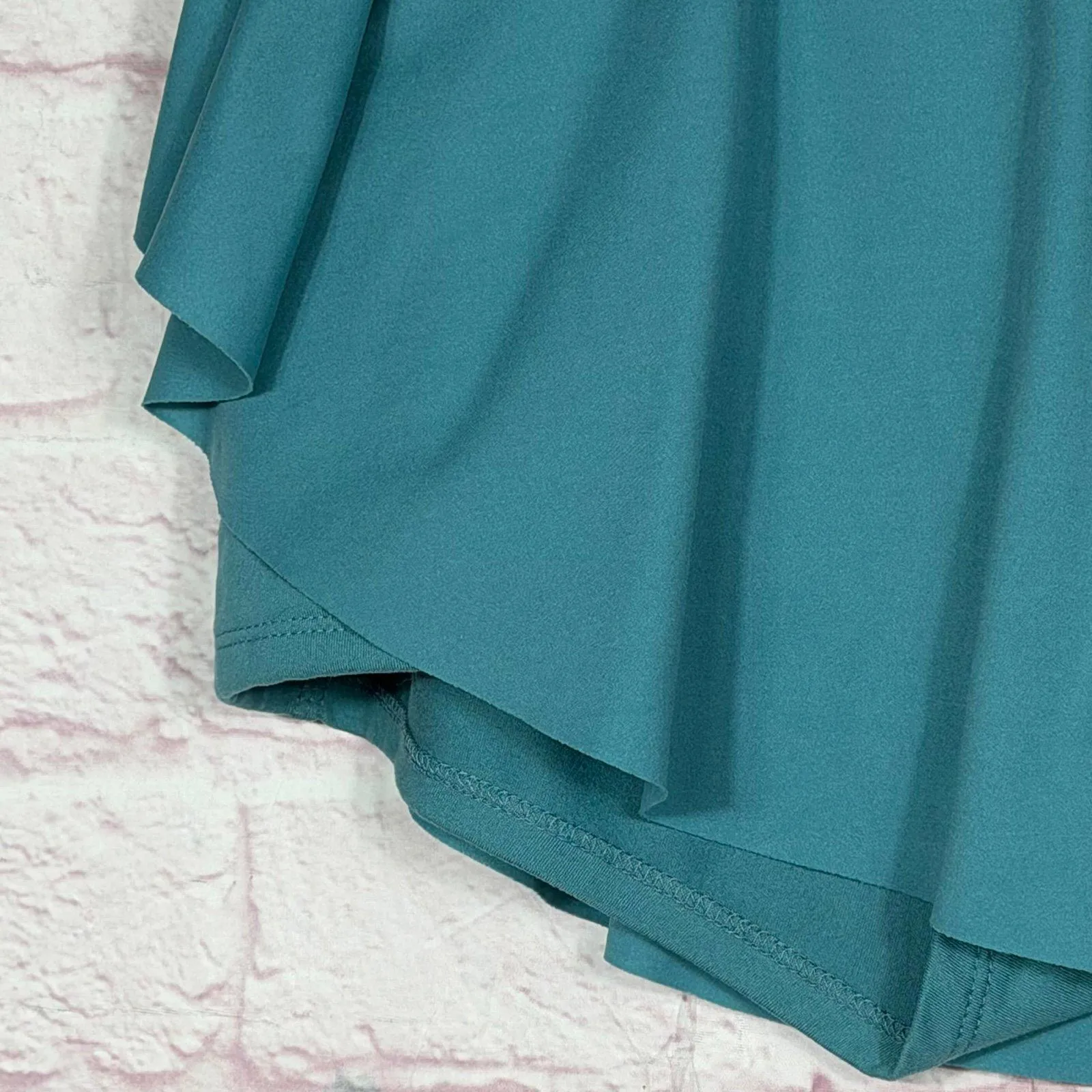 Zenana Women's Teal Skirt with Elastic Waistband and Tie XL - Image 4