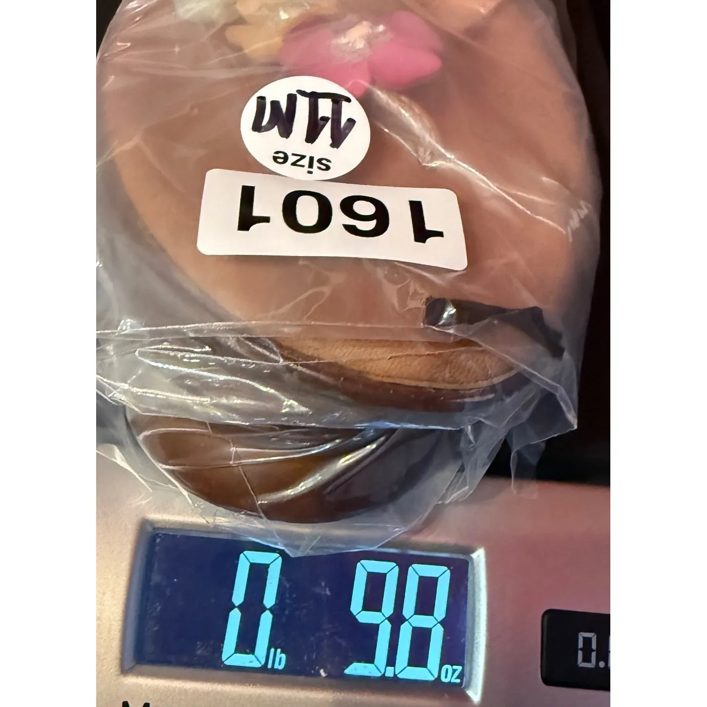 Italian Shoemaker Women 11M Brown Flower Embellish Sandals Slip On Flats Casual - Image 9