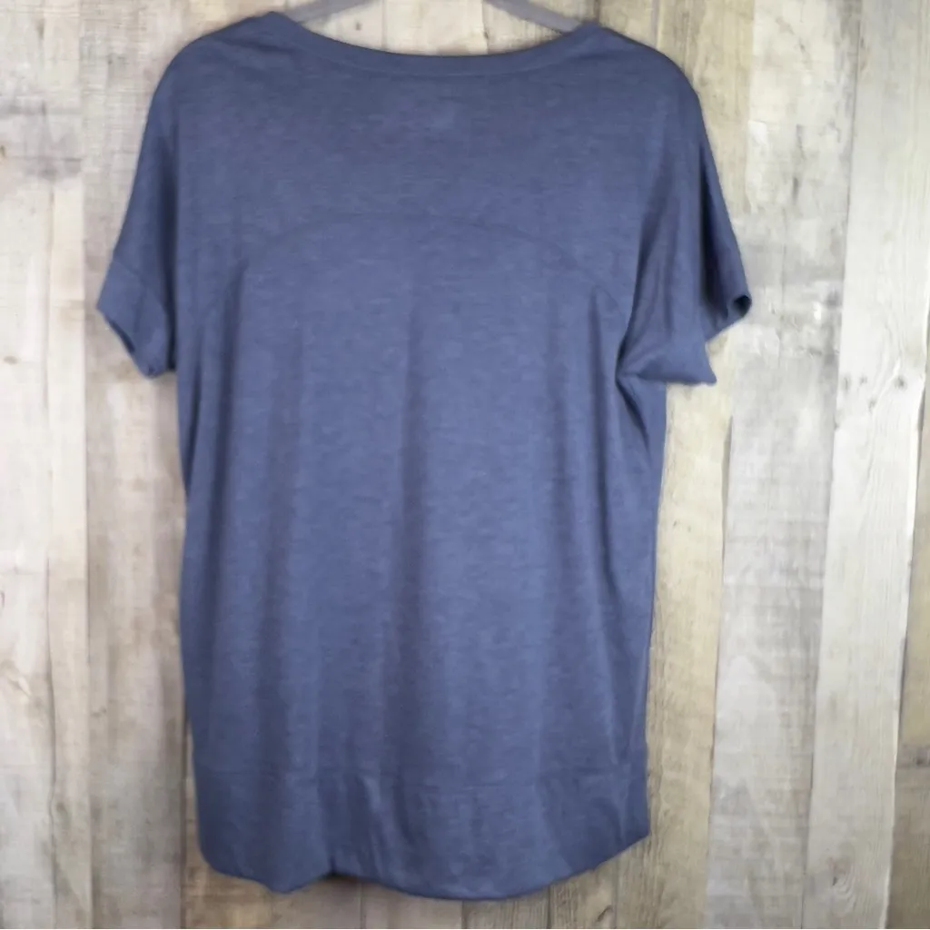 RBX Performance Size Medium Lightweight Semi Sheer Crewneck Short Sleeve… Blue - Image 2