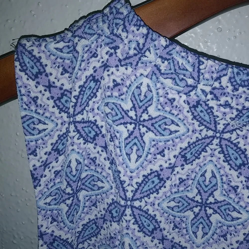 Emily Daniels S Sleeveless Blue Diamond Pattern Shift Dress - Image 2