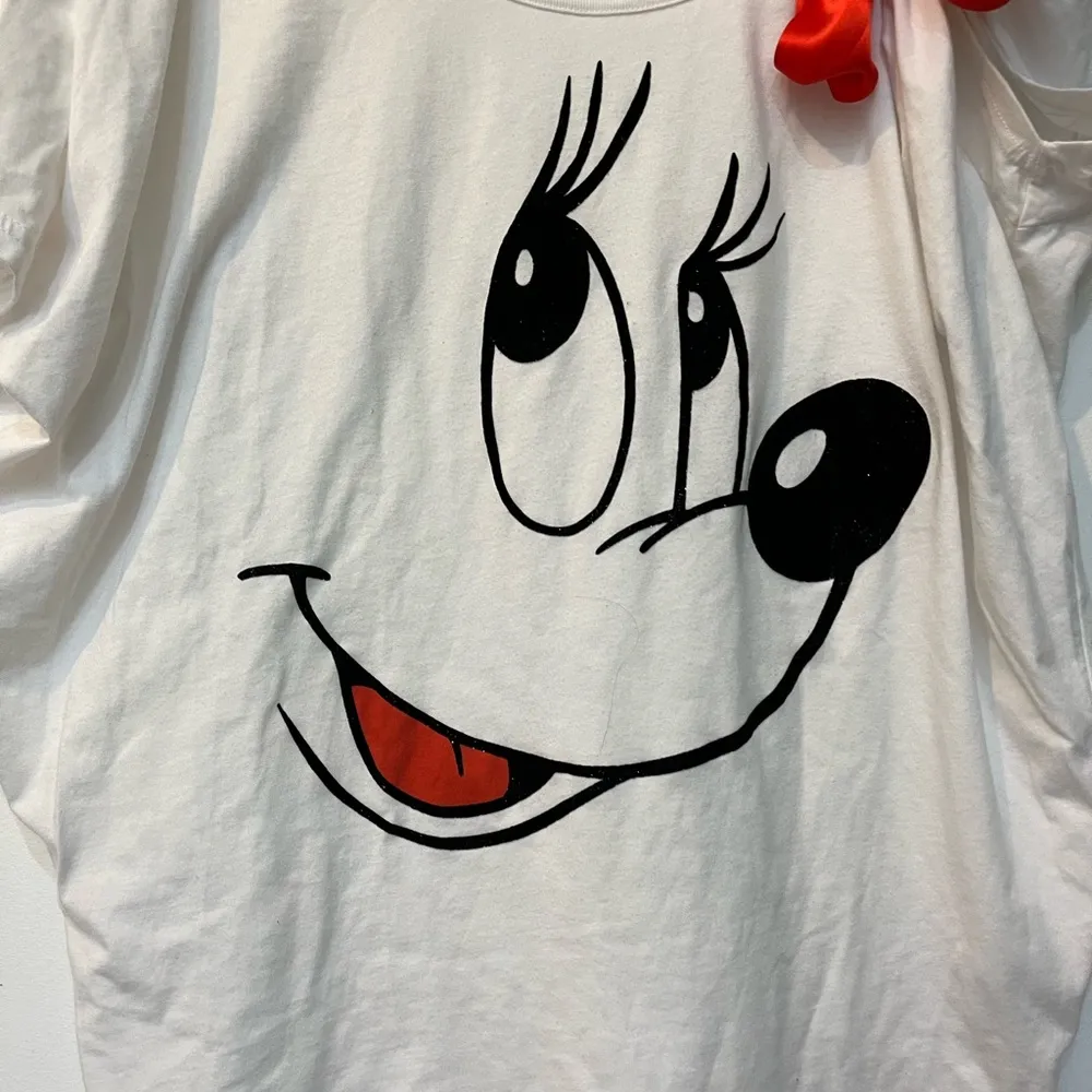 Minnie Mouse Disney Parks oversized w sleeved top S sparkly WDW Walt Disney - Image 10