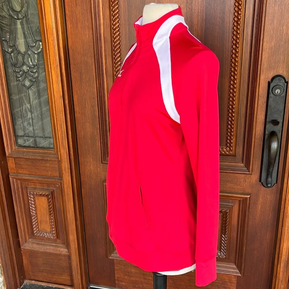 Mizuno Red Performance Pullover Long Sleeve - Image 3
