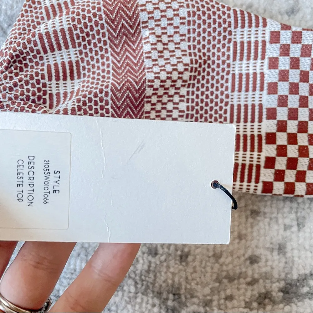 NEW Veronica Beard Celeste ruched printed bikini top - Image 4