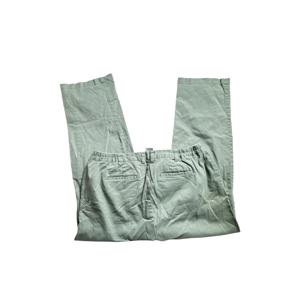 Caribbean Joe Women’s 18x30 Stretch Slacks – Light Green, Mid-Rise, Straight Leg - Image 2