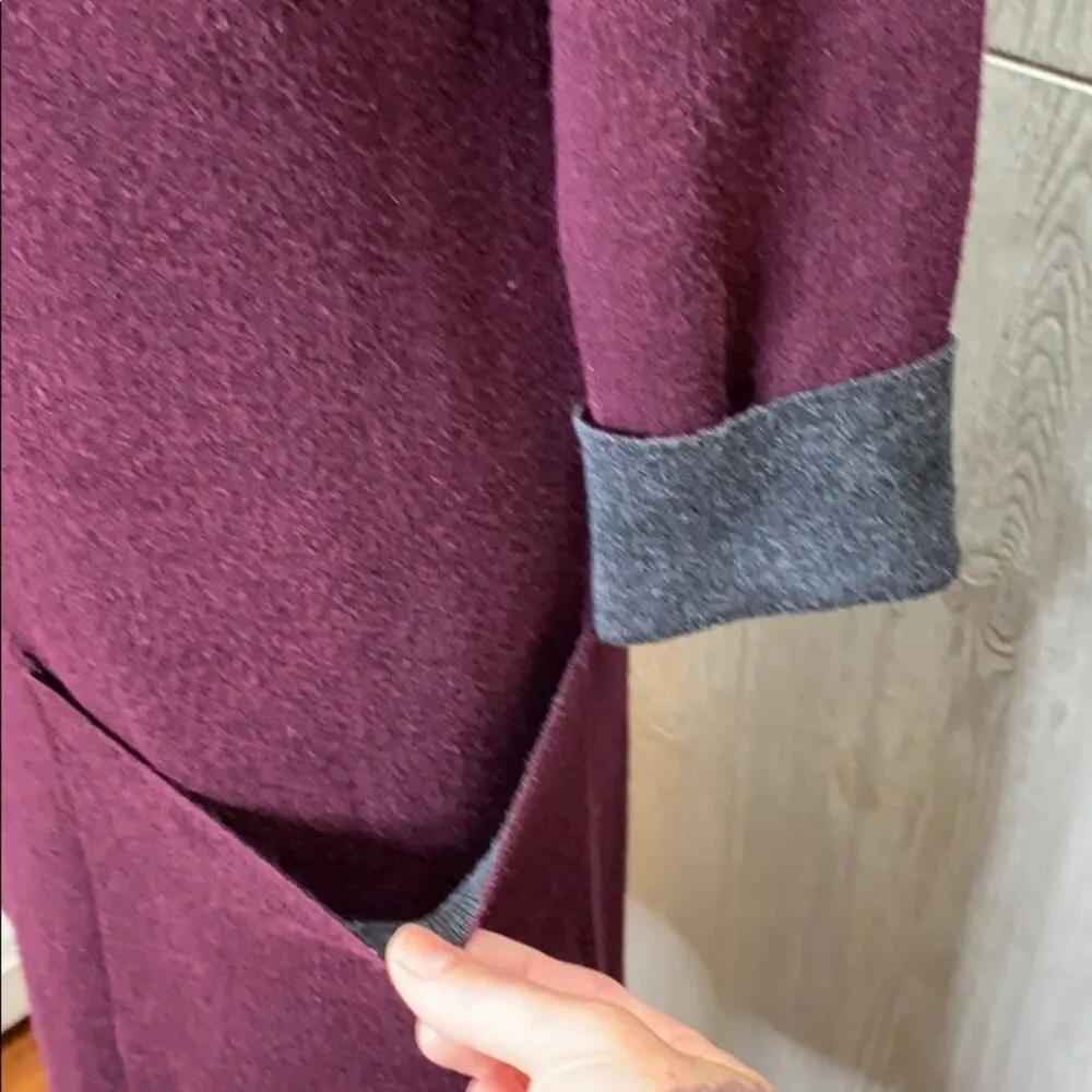 Nicole Miller New York Maroon Sweater Dress Size Small NWT - Image 3