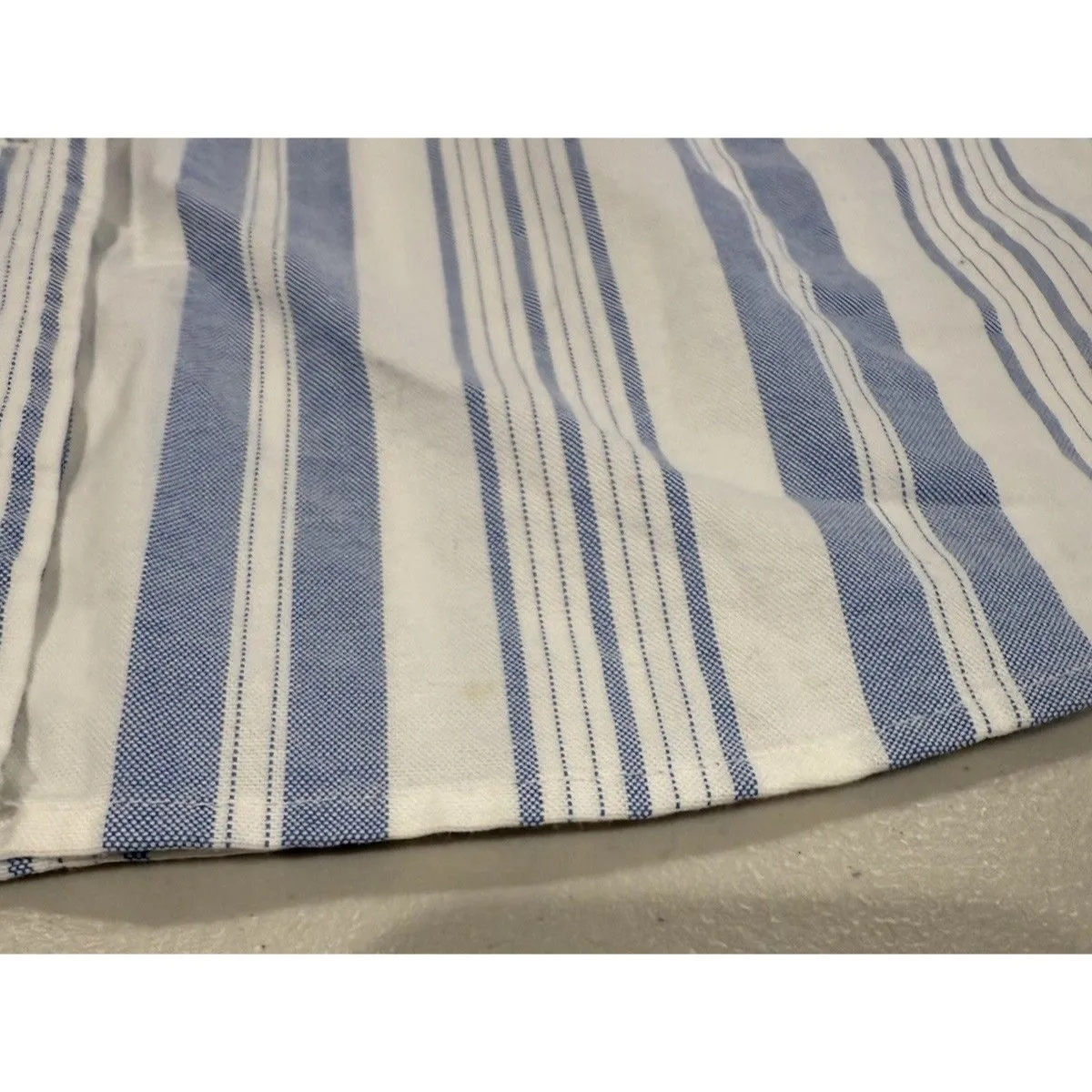 LL Bean Oxford Shirt Womens Small Striped Button Down Preppy Coastal 100% Cotton - Image 6