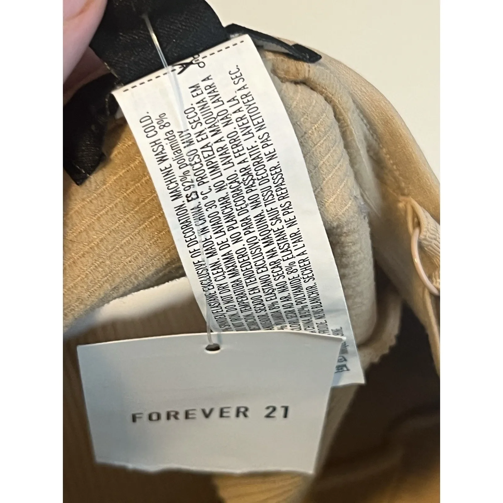 Forever 21 Tan Crop NWT Comfy Core Size M Fast Shipping - Image 5