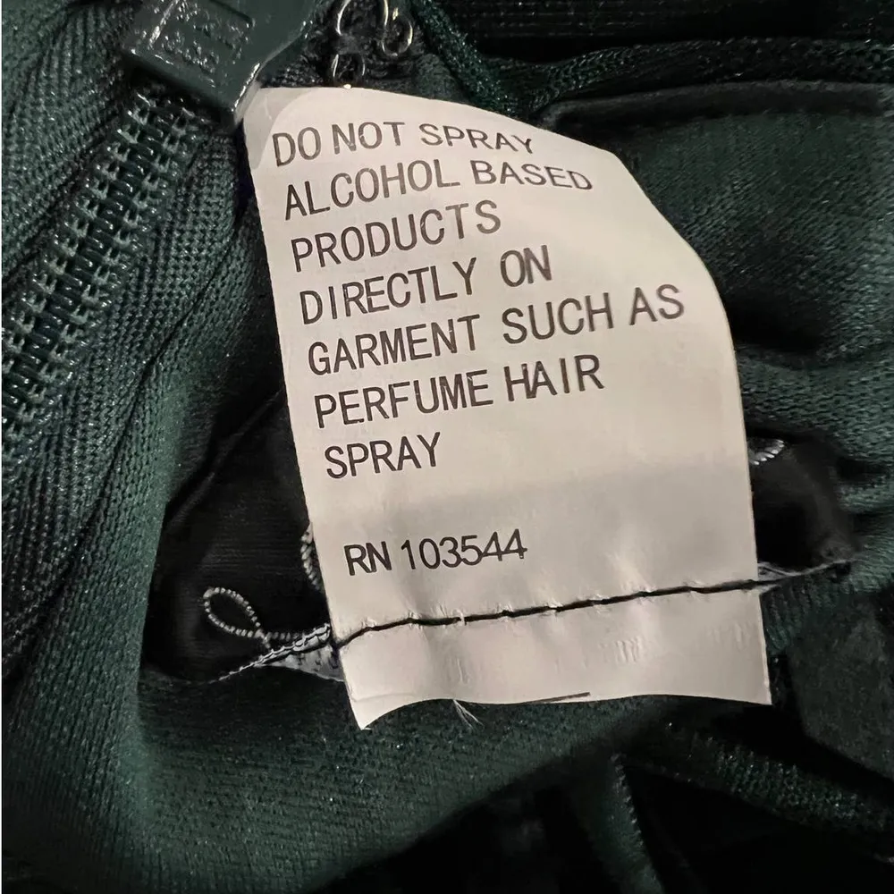 La Femme Strappy Back Ruched Trumpet Gown (00) - Image 8