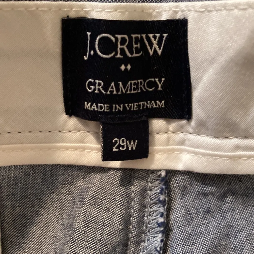 J.Crew Bermuda Denim Capris Anchor Print Shorts Women Size 29W - Image 3