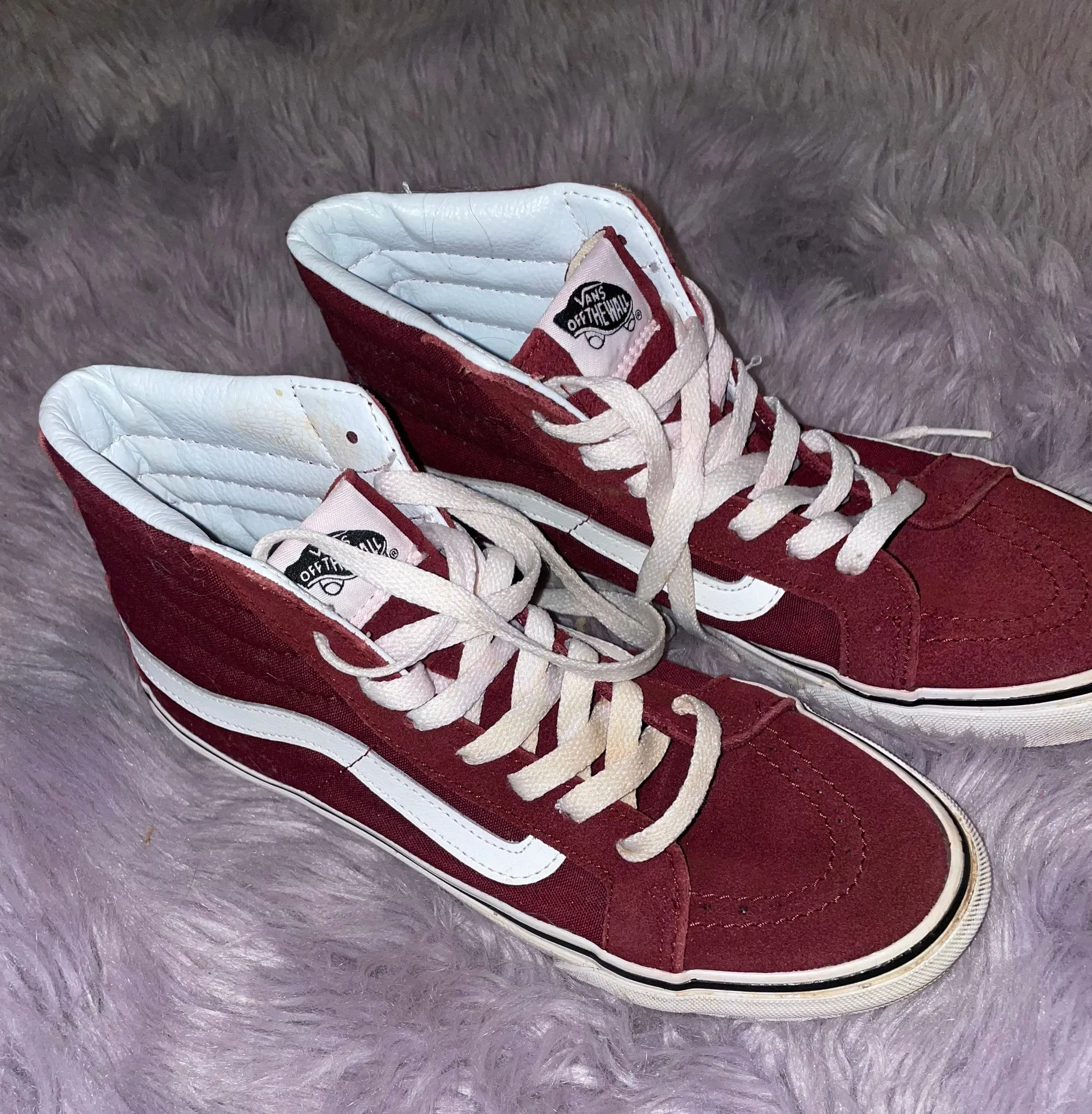 Vans Maroon High Tops - Image 3