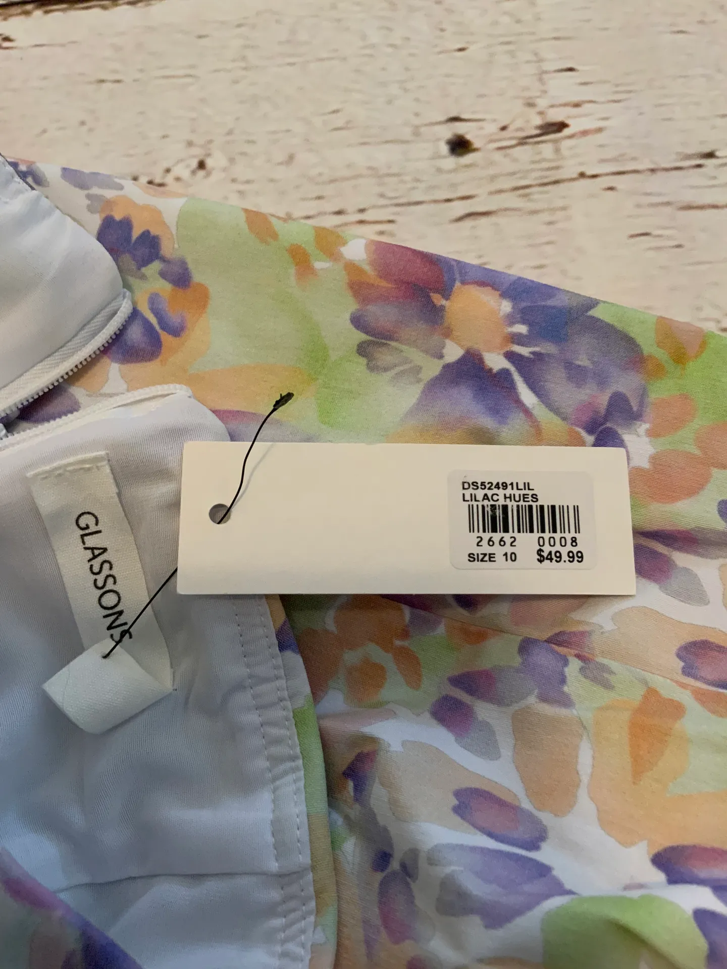 NWT GLASSONS Designer Dress - Size 8 - Image 3