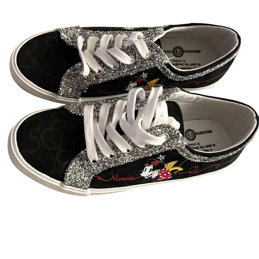 Disney Bradford Exhange Mickey & Minnie Sparkling Bling Sneakers Size 7.5 - Image 16