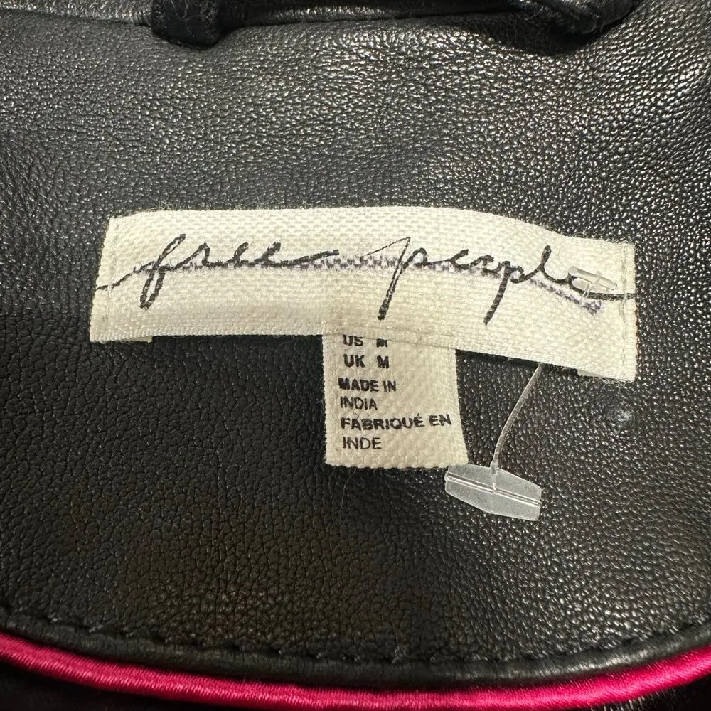 *NEW* Free People Modern Chemistry 100% Leather Jacket - Image 9