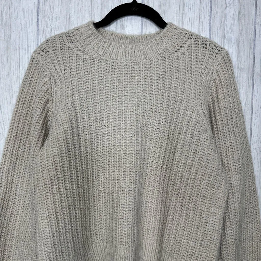 Boden Natural Chunky Ribbed Wool & Alpaca Blend Sweater size S Small K0636 - Image 4