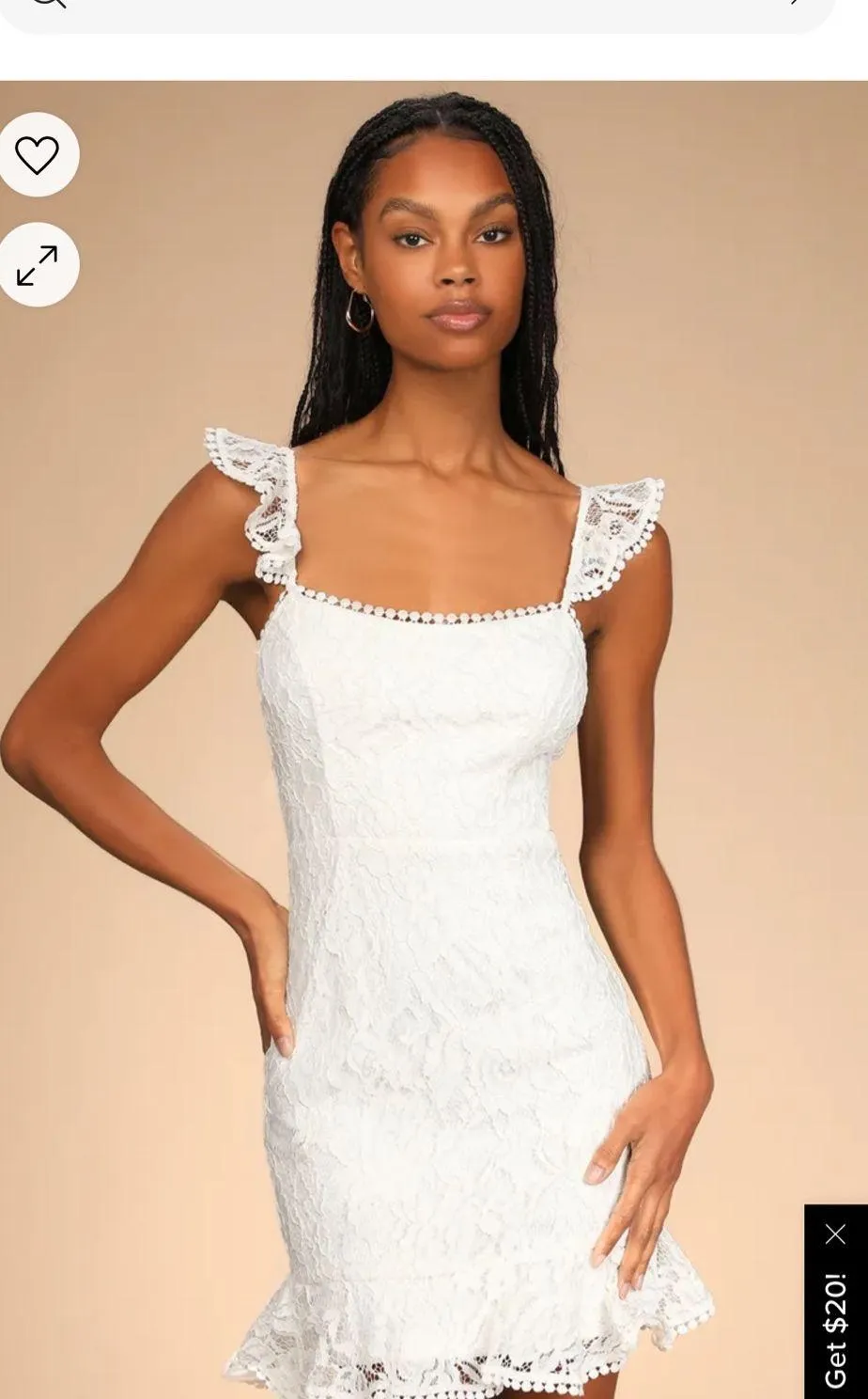 Lulus White Lace Mini Dress - Image 4
