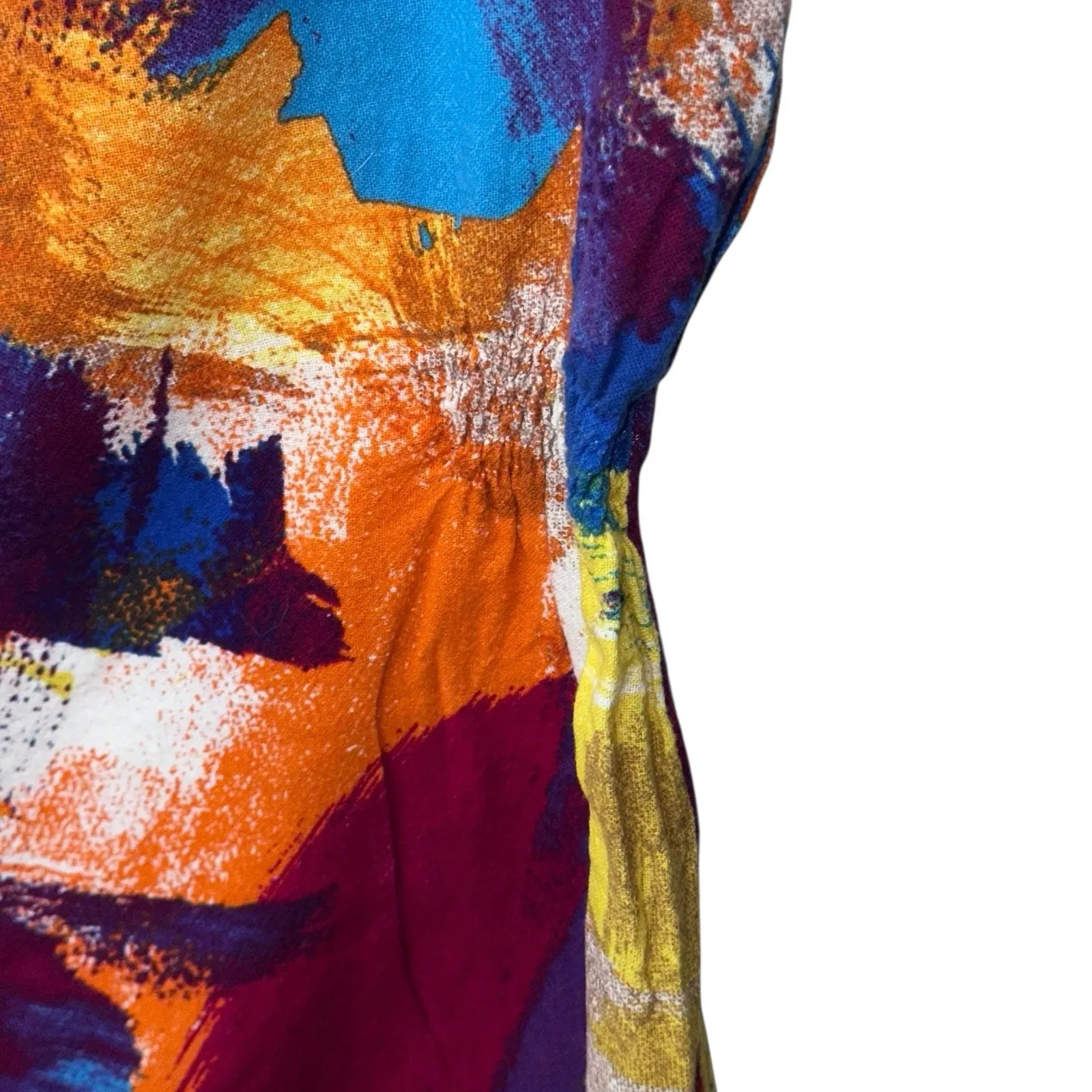 Soft‎ Surroundings Painters Palette Gauze Buttondown Shirt Size Small Artsy - Image 4