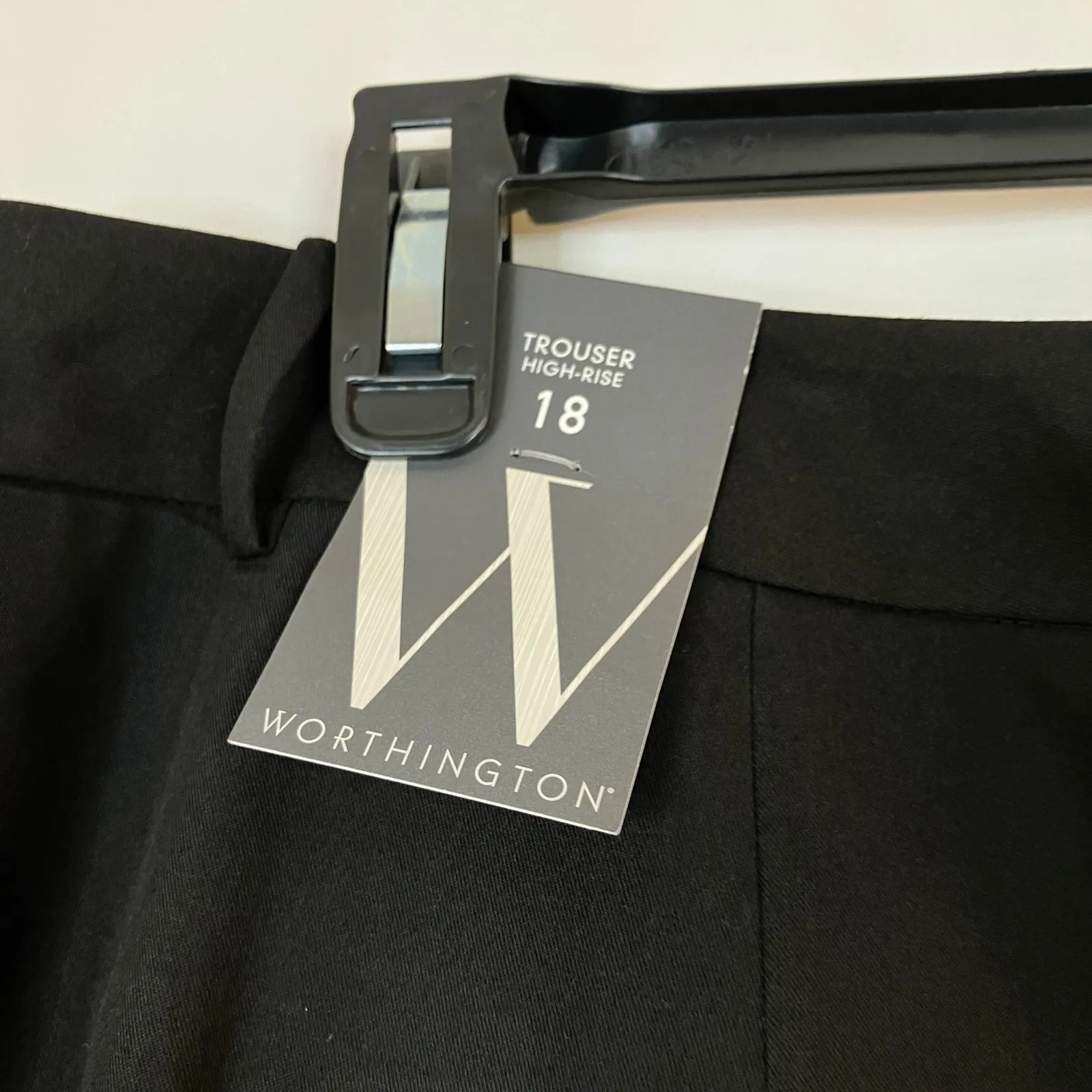 Worthington | High Rise Trouser Black Dress Pants Polyester Blend NWT Womens 18 - Image 7
