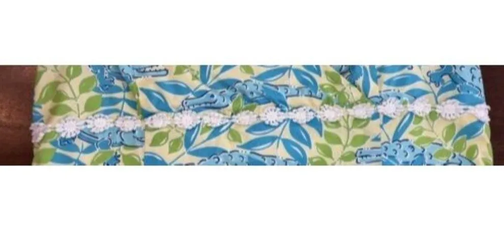 Vintage Lilly Pulitzer Dress Alligator Print Size 6 - Image 5