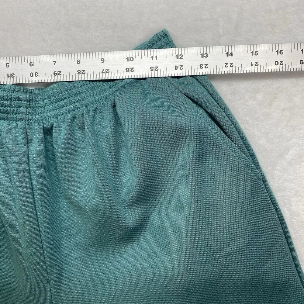 Alfred Dunner pants womens 10 Grandma pull on ankle pants Sea foam green soft - Image 2