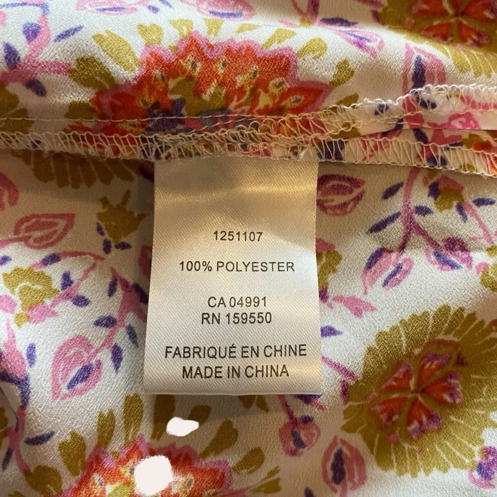 Maison d’Amélie Paris Button-Down Short Sleeve Floral Blouse By Anthropologie - Image 10