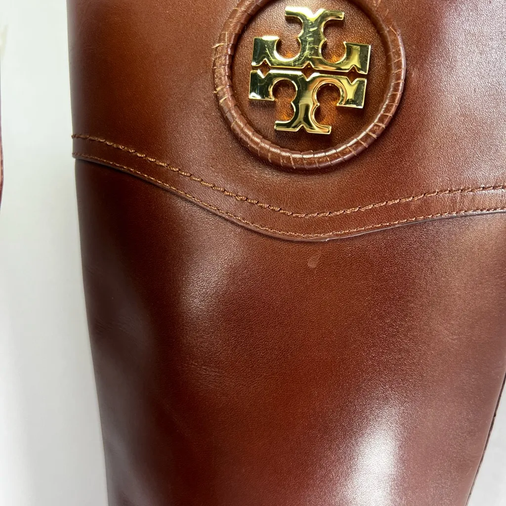 Tory Burch Brown Leather Knee-High Boots size 6 - Image 5