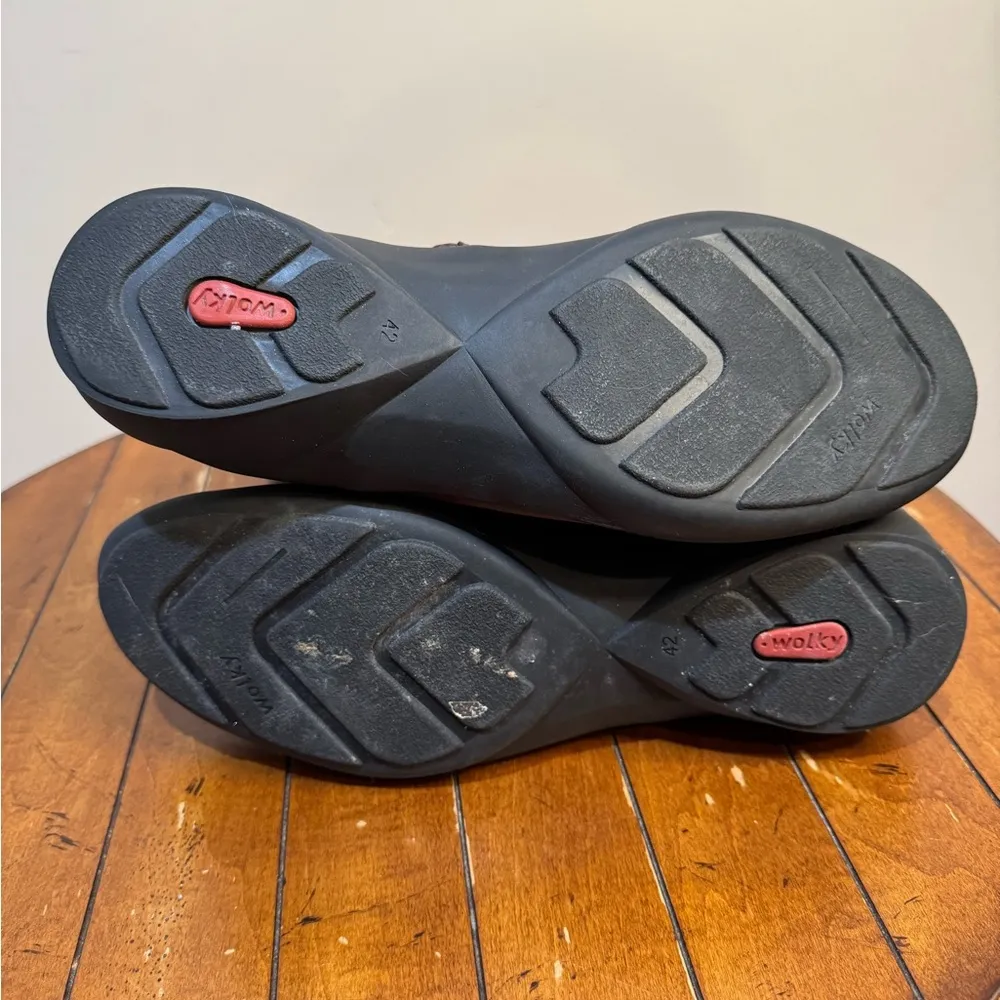 Wolky‎ Sole Water Resistant Brown Nubuck Leather zip Up Boots sz 42 US 11 - Image 9