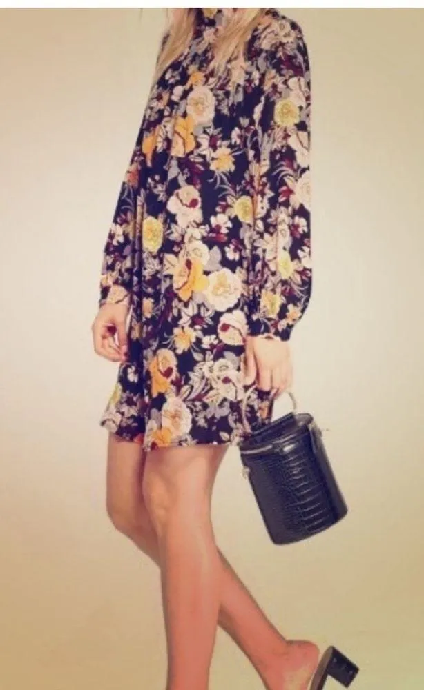 who what wear floral mini dress NWOT - Image 2