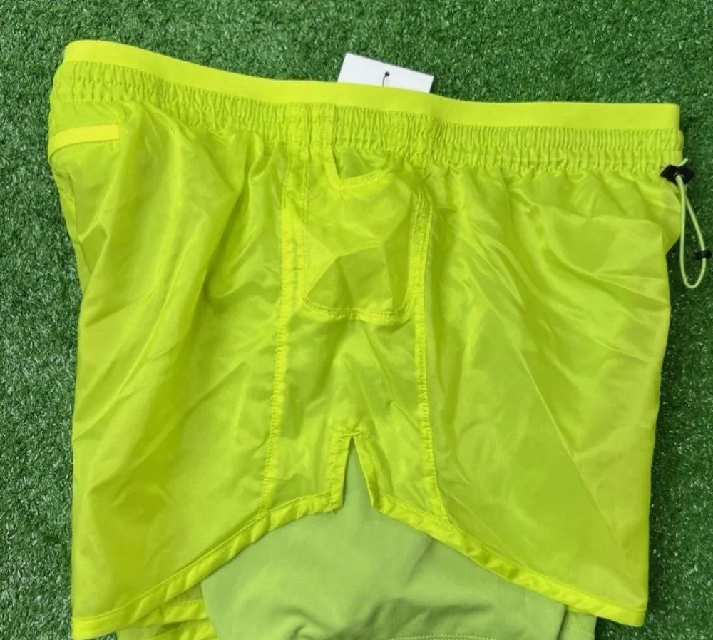 Women's Neon Green Athletic Shorts. Nike. Size small NWT - Image 6