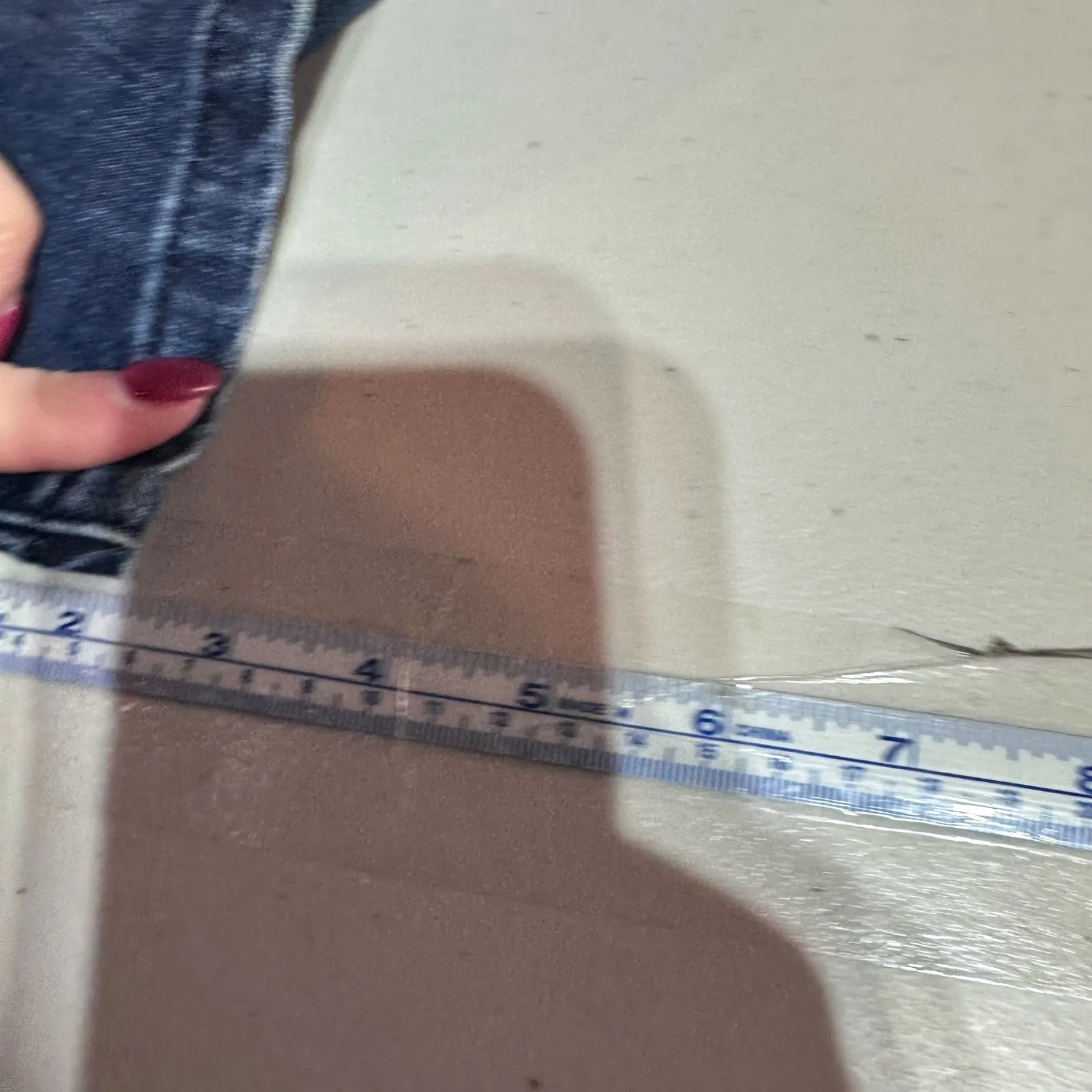 Abercrombie Fitch Womens Denim Jean micro mini Shorts Zipper Blue Size 28 - Image 8