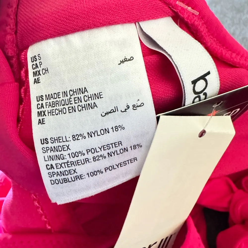 New BAR III SOLID COWLNECK ONE-PIECE SWIMSUIT Ruby Pink Small - Image 5