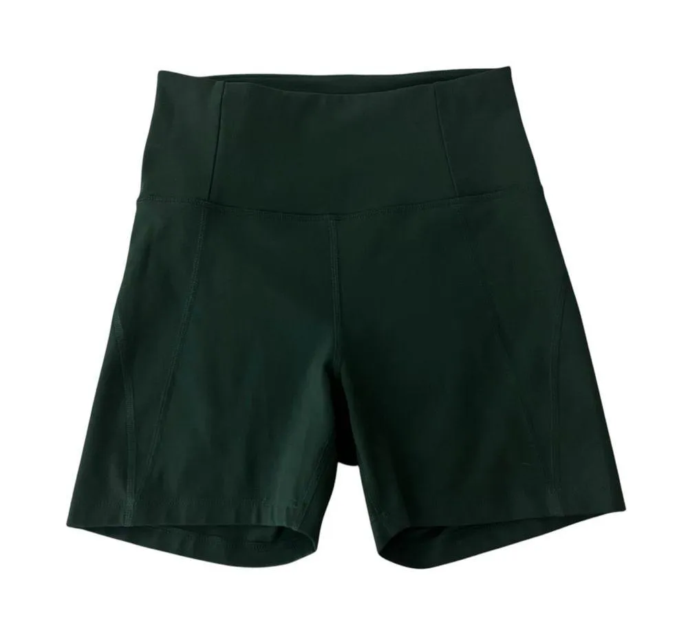Girlfriend Collective High Rise Run Short in Moss, #4013 - Image 1