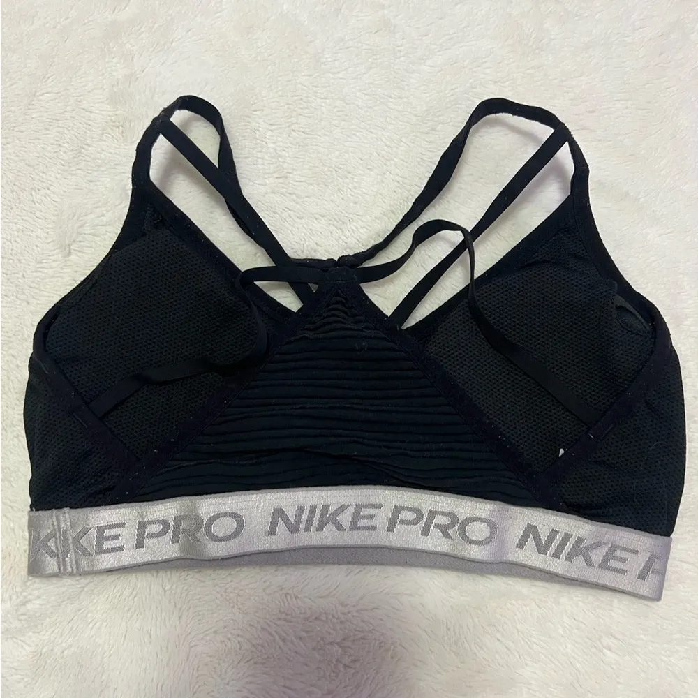 Nike Pro Black Sports Bra - Image 2