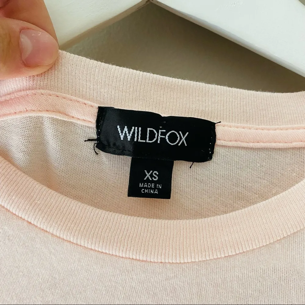 Wildfox 'Travels well With Tequila' Tee Shirt Pink Sz XS - Image 7