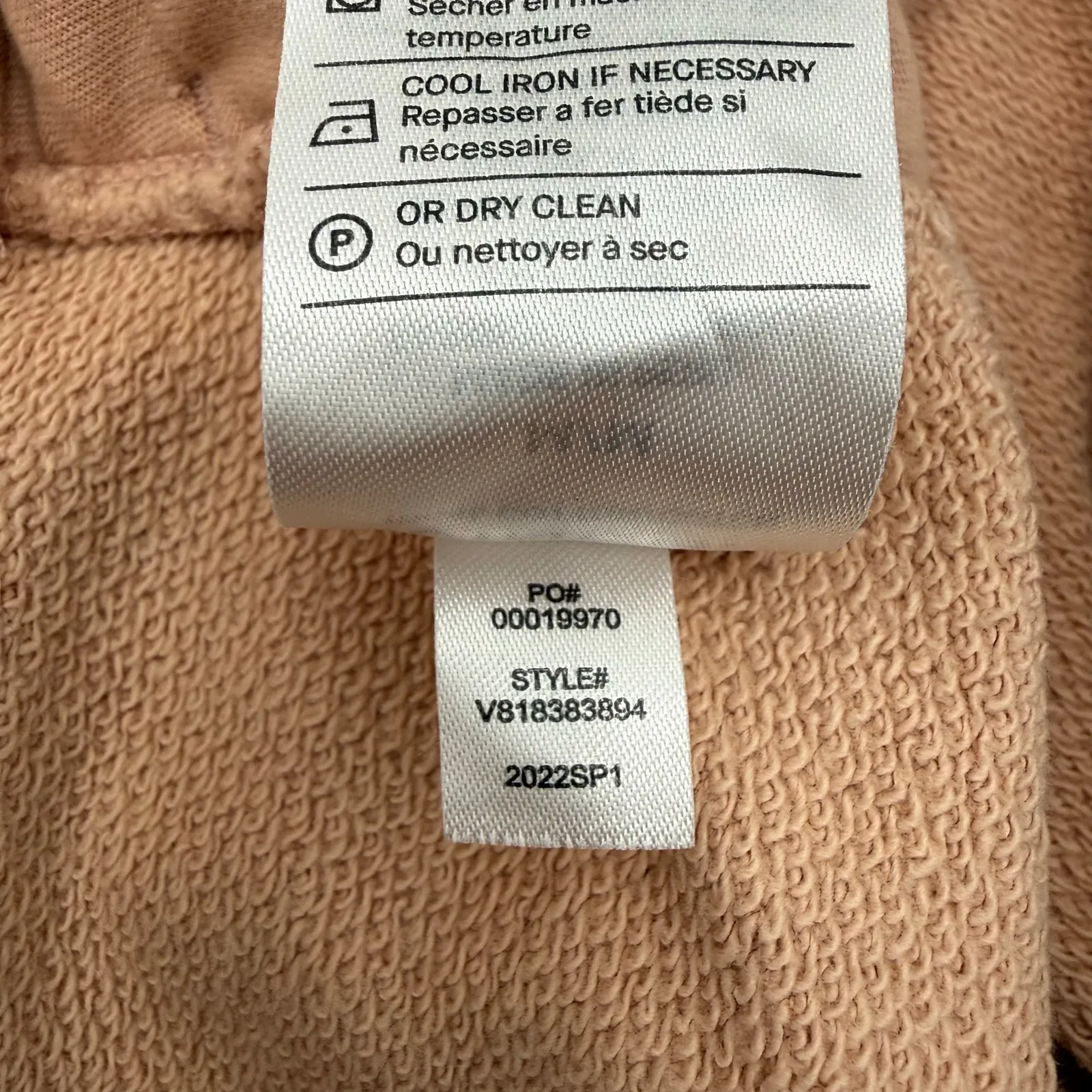 Vince Sweatpants Womens Medium NWOT Crop Wide Leg French Terry Blush Sand NEW - Image 11