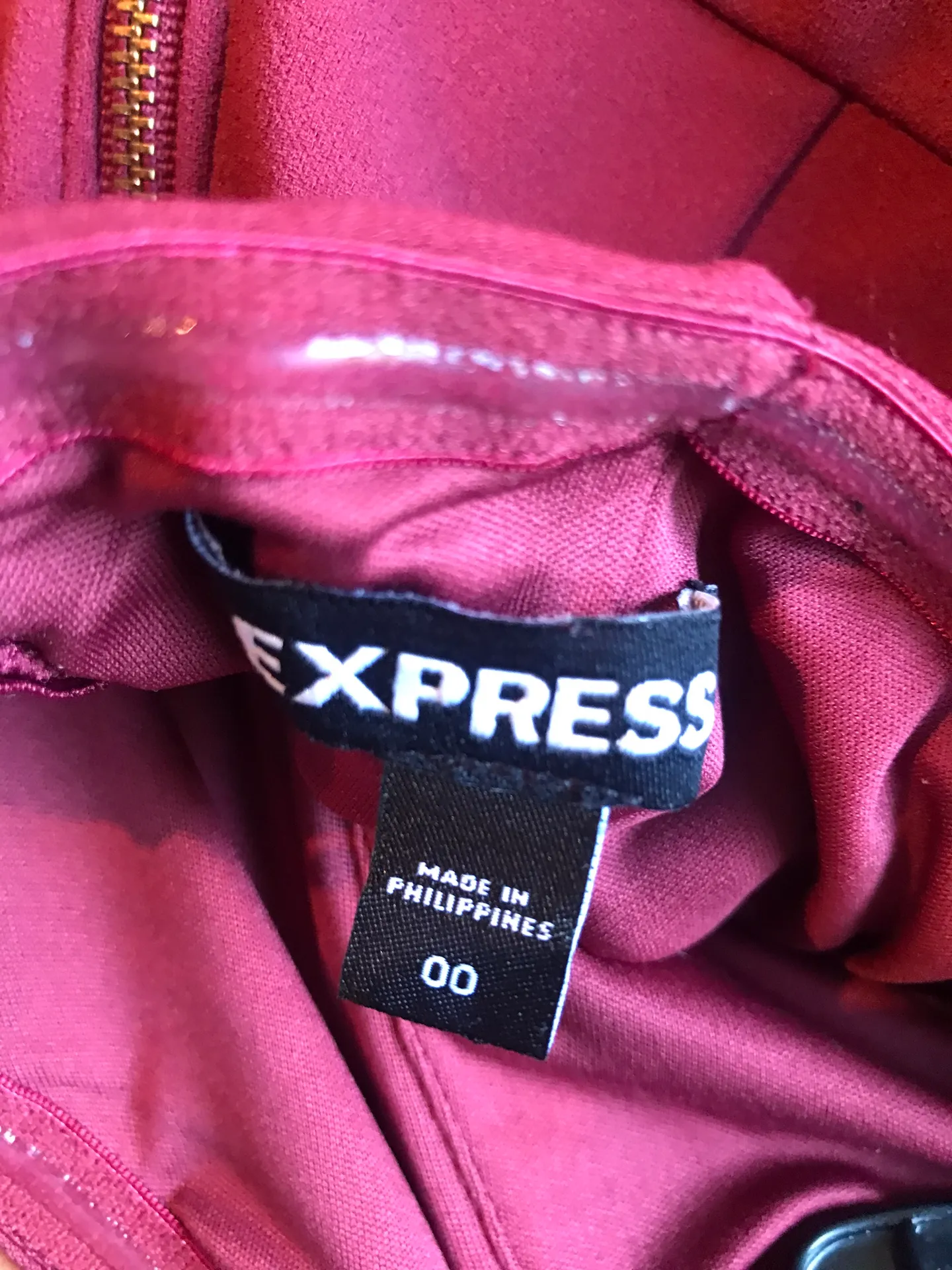 EXPRESS Rust Strapless Jumpsuit - Image 4