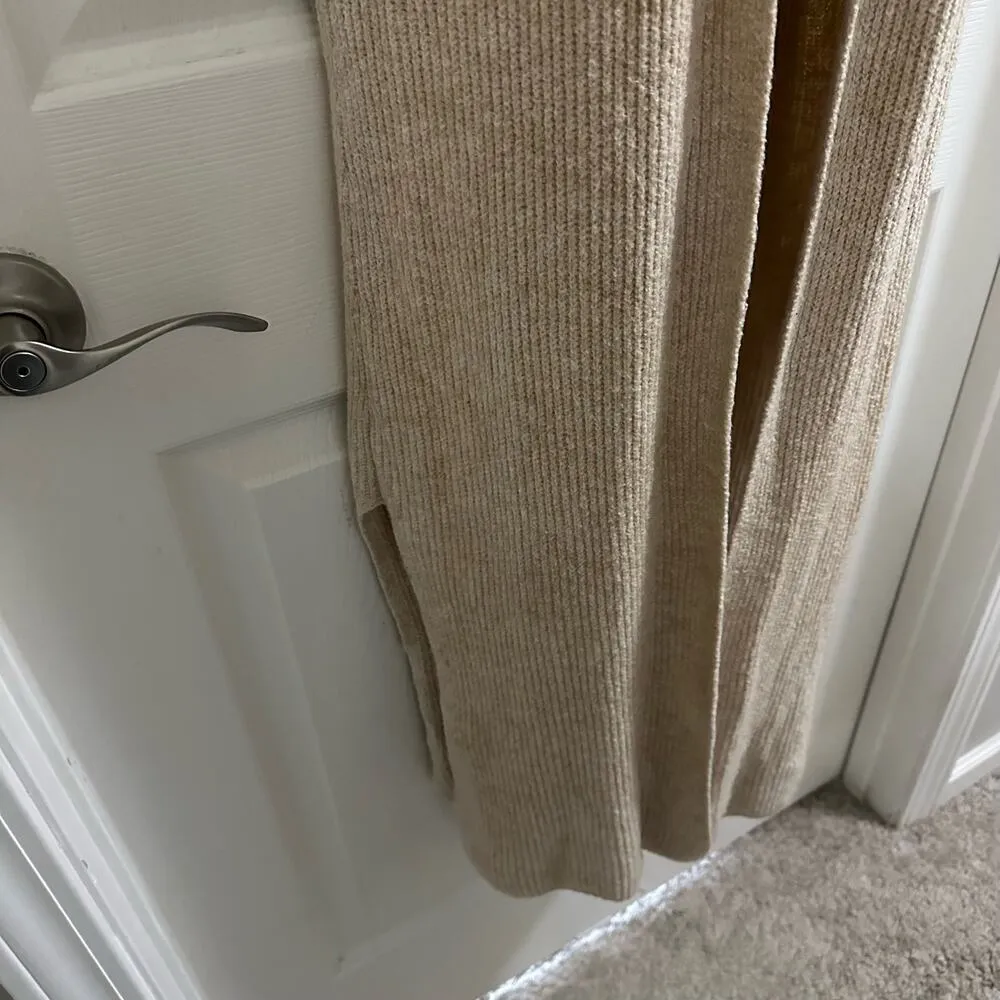 London Kaye Long Sleeveless Sweater Vest Women’s XS Tan color boho - Image 4