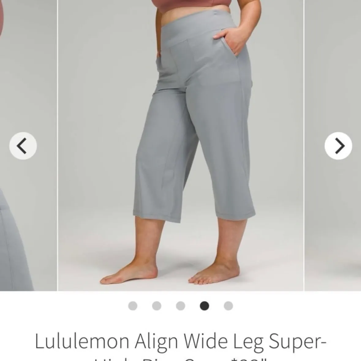 Lululemon Align Wide Leg Crop 23” NWT size 0 - Image 3