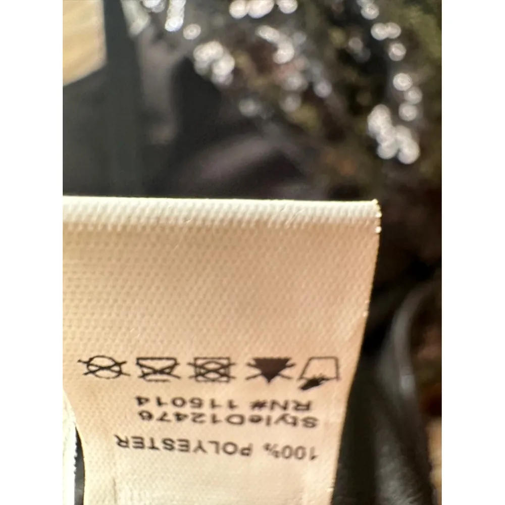 🔥Midnight Nikibiki Black mini Sequined Dress Size S - Image 11